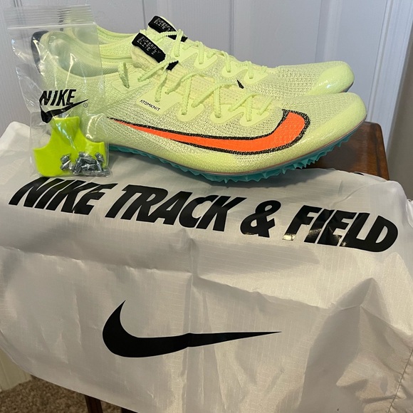 Nike Zoom Superfly Elite 2 Track Spikes Cleats Barely Volt CD4382-700 Mens Sz 14 - Picture 8 of 10